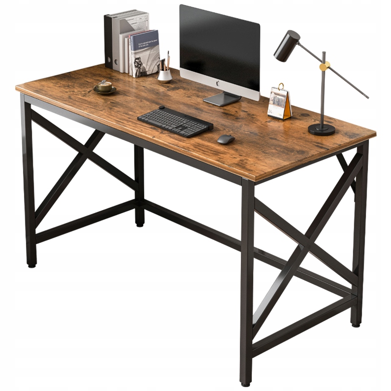 ПРОМЫШЛЕННЫЙ КОМПЬЮТЕРНЫЙ СТОЛ ЖУРНАЛЬНЫЙ СТОЛИК ДЕРЕВЕНСКИЙ БРОНЗОВЫЙ ЛОФТ МЕТАЛЛ РЕТРО