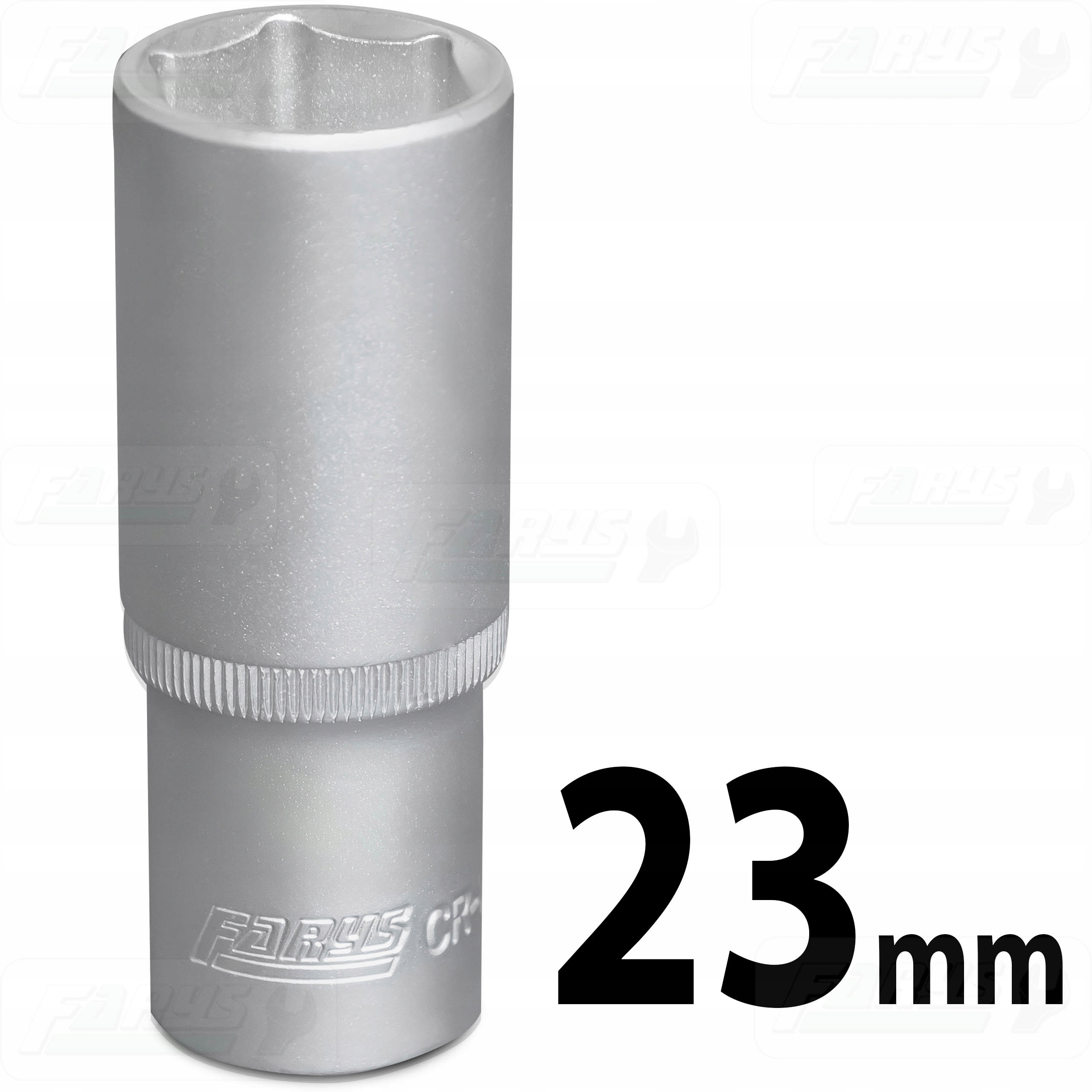 Nasadka 23mm 1/2" Sześciokątna Długa 6-kątna CrV Mocna Farys FR1250