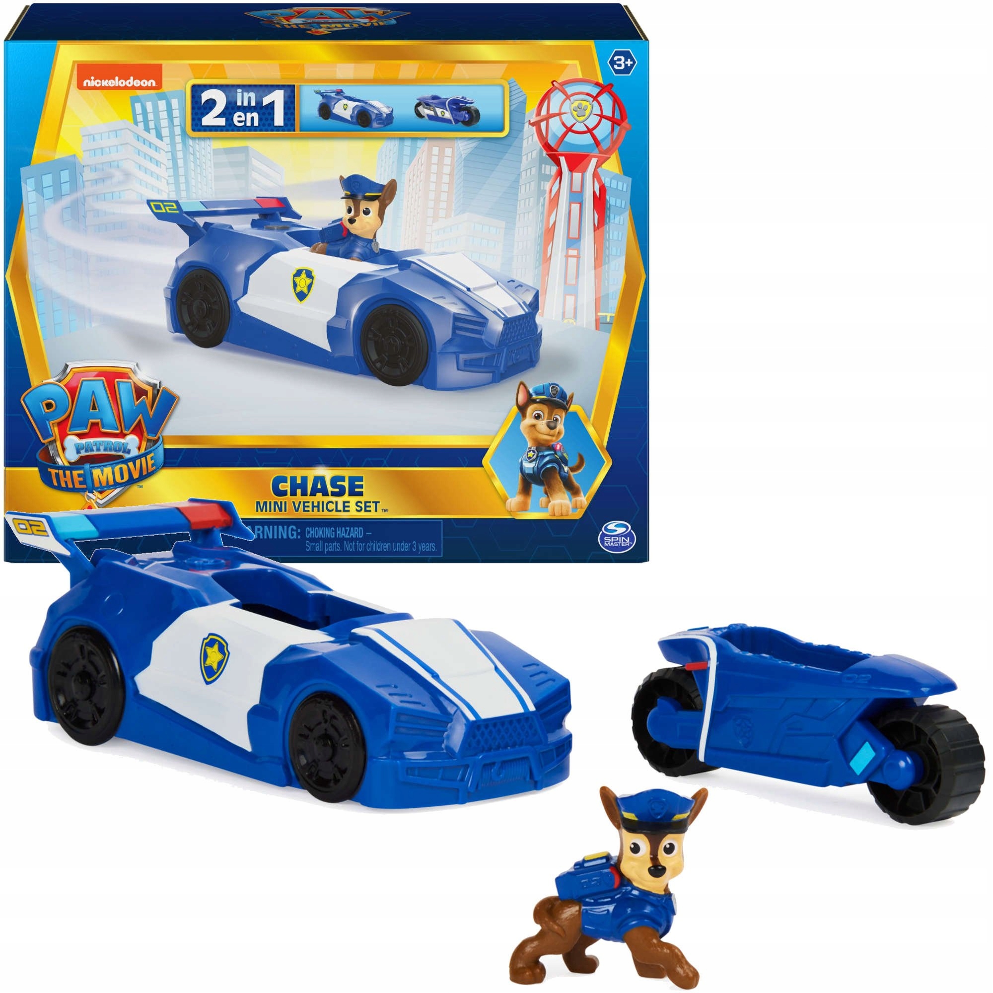 

Psi Patrol Film Chase Radiowóz Motor 2W1 Figurka