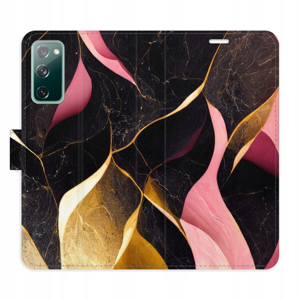 Etui z klapką iSaprio Gold Pink Marble 02 do Samsung Galaxy S20 Fe