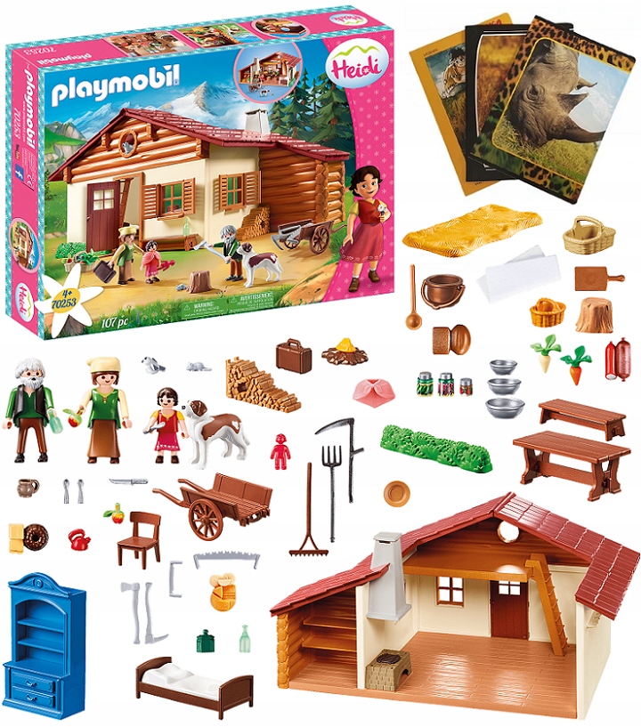 

Playmobil 70253 Heidi I Dziadek W Górskiej Chacie