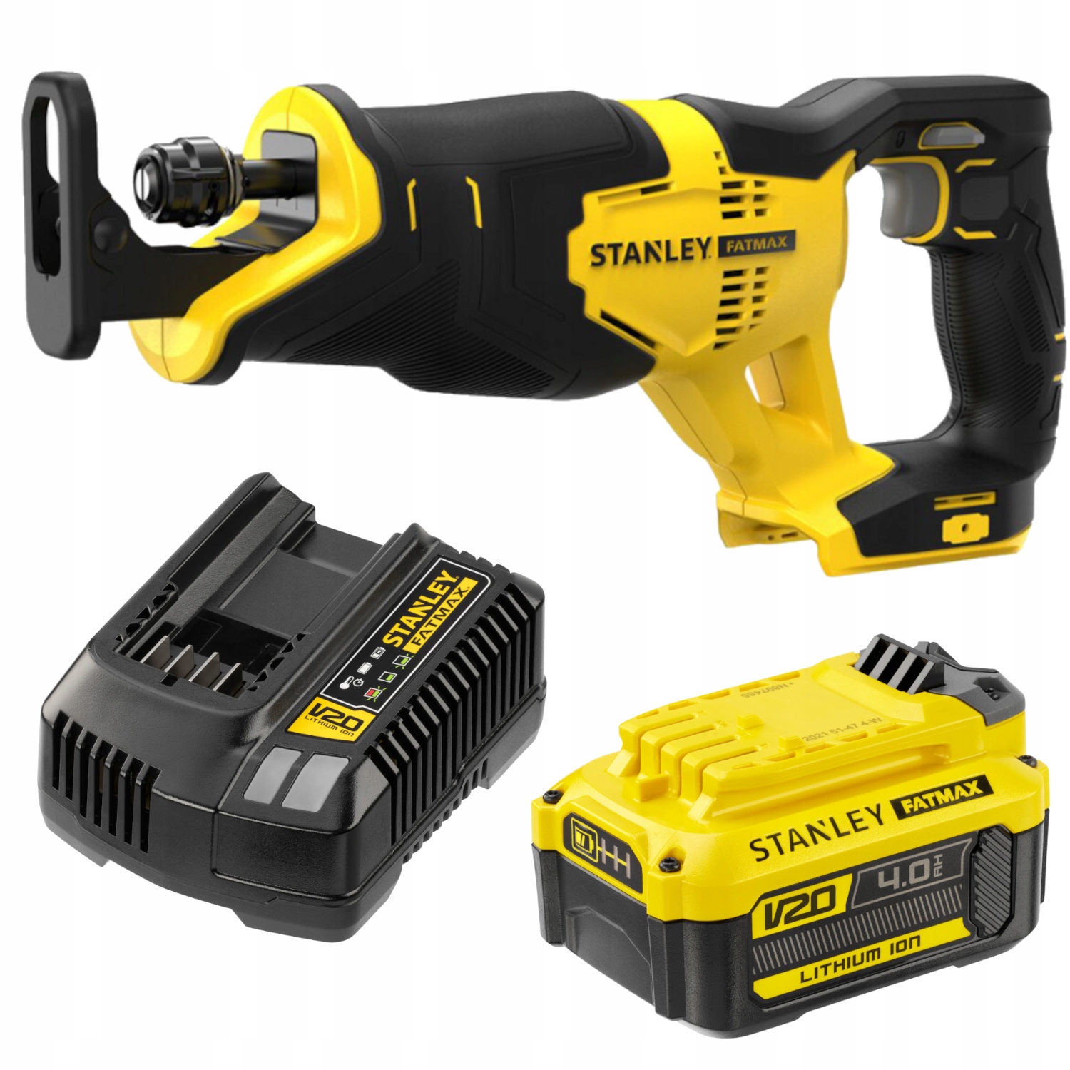 Stanley SFMCS300 Piła szablasta 18V seria V20 1x 4,0Ah Ładowarka