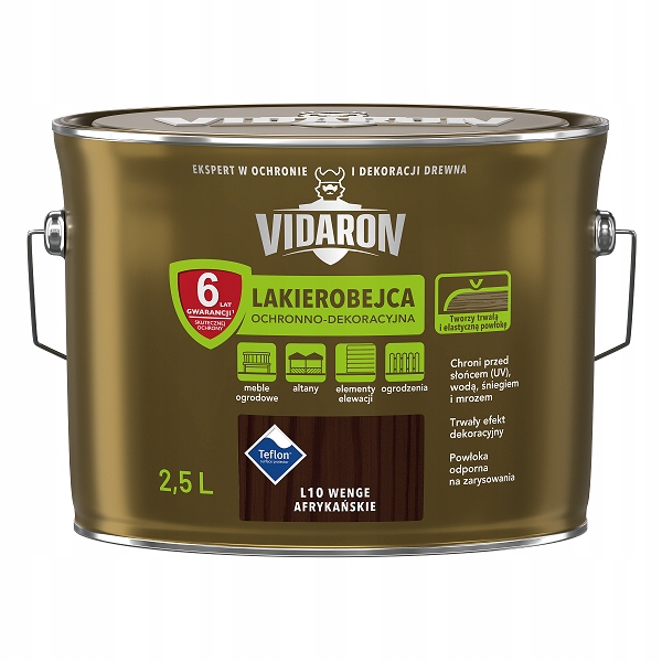 Vidaron lakierobejca drewna L10 Wenge Afrykańskie 2,5L