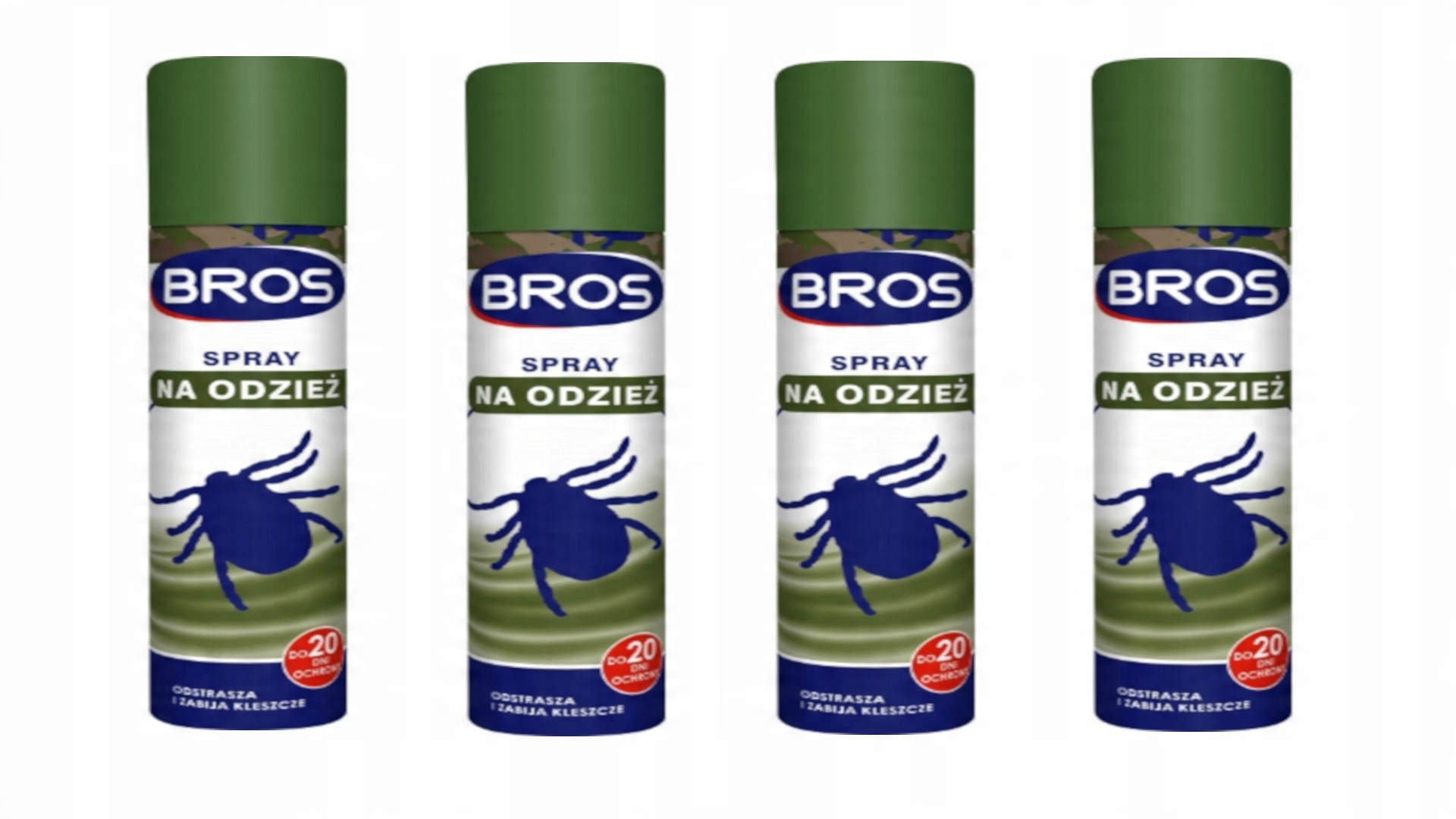 

Bros Spray Na Odzież Zabija Odsrasza Kleszcze 4SZT