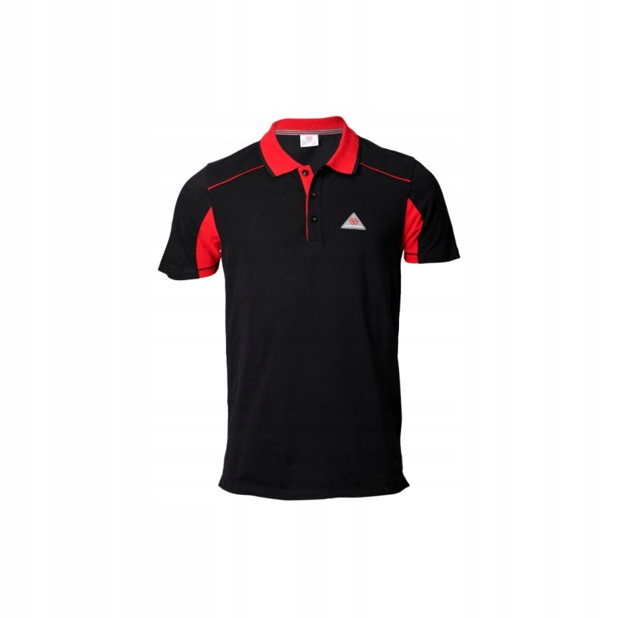 Czarna koszulka polo męska Massey Ferguson