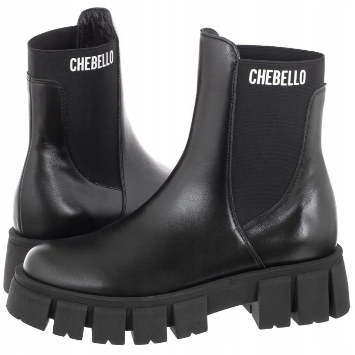 Buty Damskie Sztyblety CheBello Czarne 3018-407