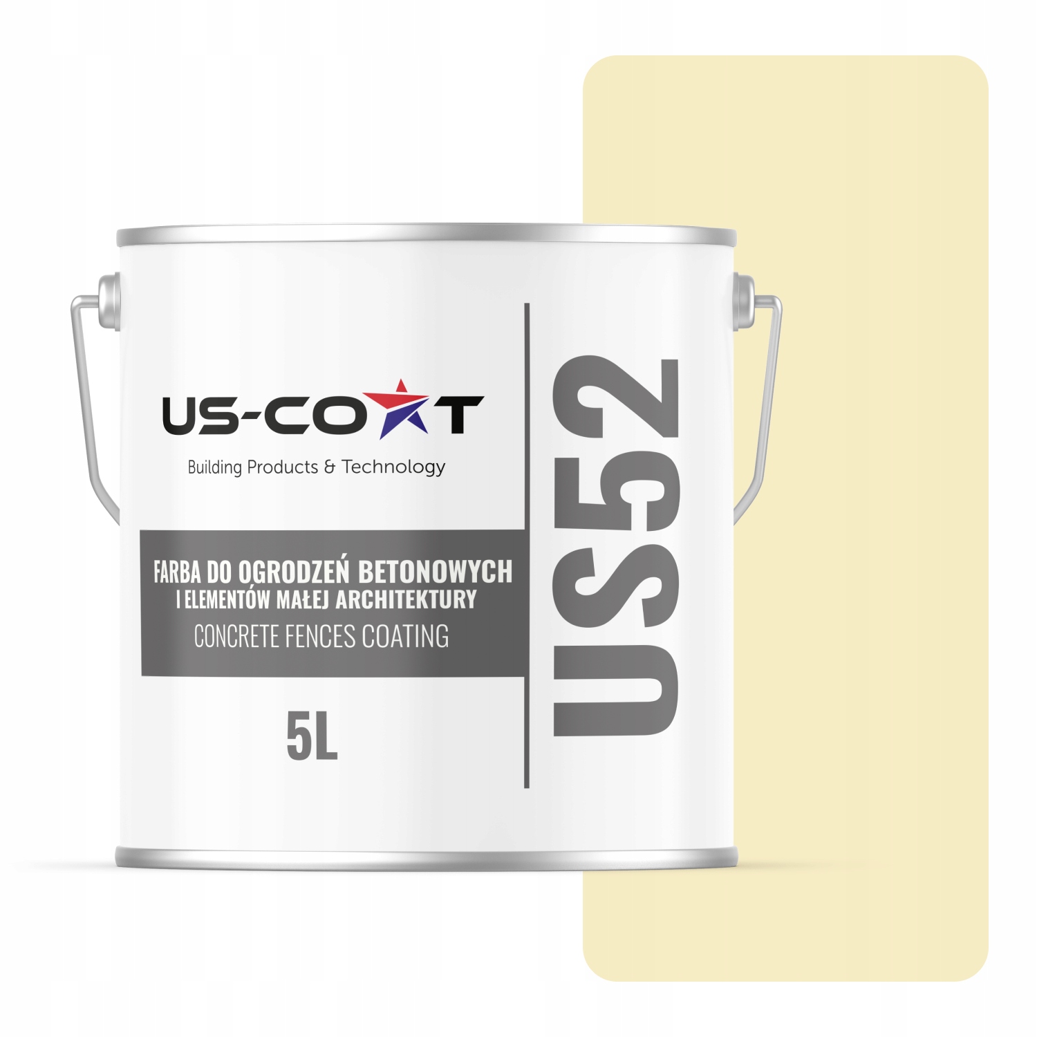 Farba Na Betón Na Maľovanie Plotov Betónová Žltá Svetlá F622 5L