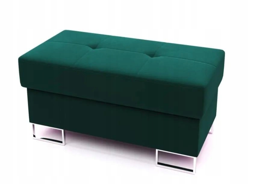 PUFA TAPICEROWANA PODNÓŻEK metalowe nogi