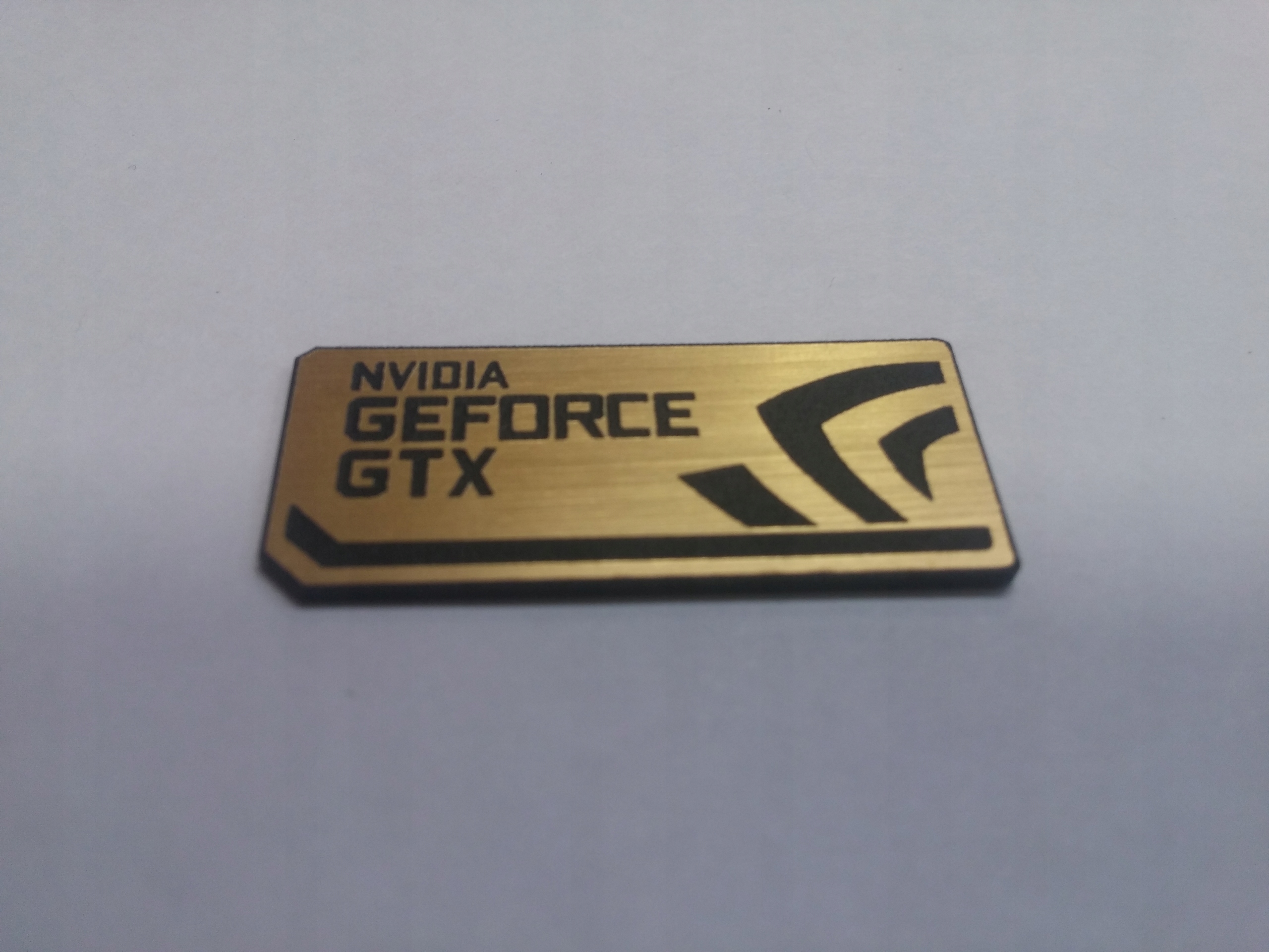

Nvidia Geforce Gtx naklejka emblemat 31x16mm * Zł
