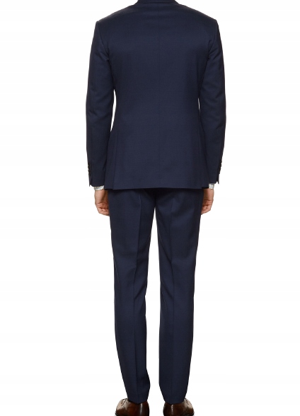 GARNITUR męski granatowy slim 182 /64/116 pas Rozmiar 64