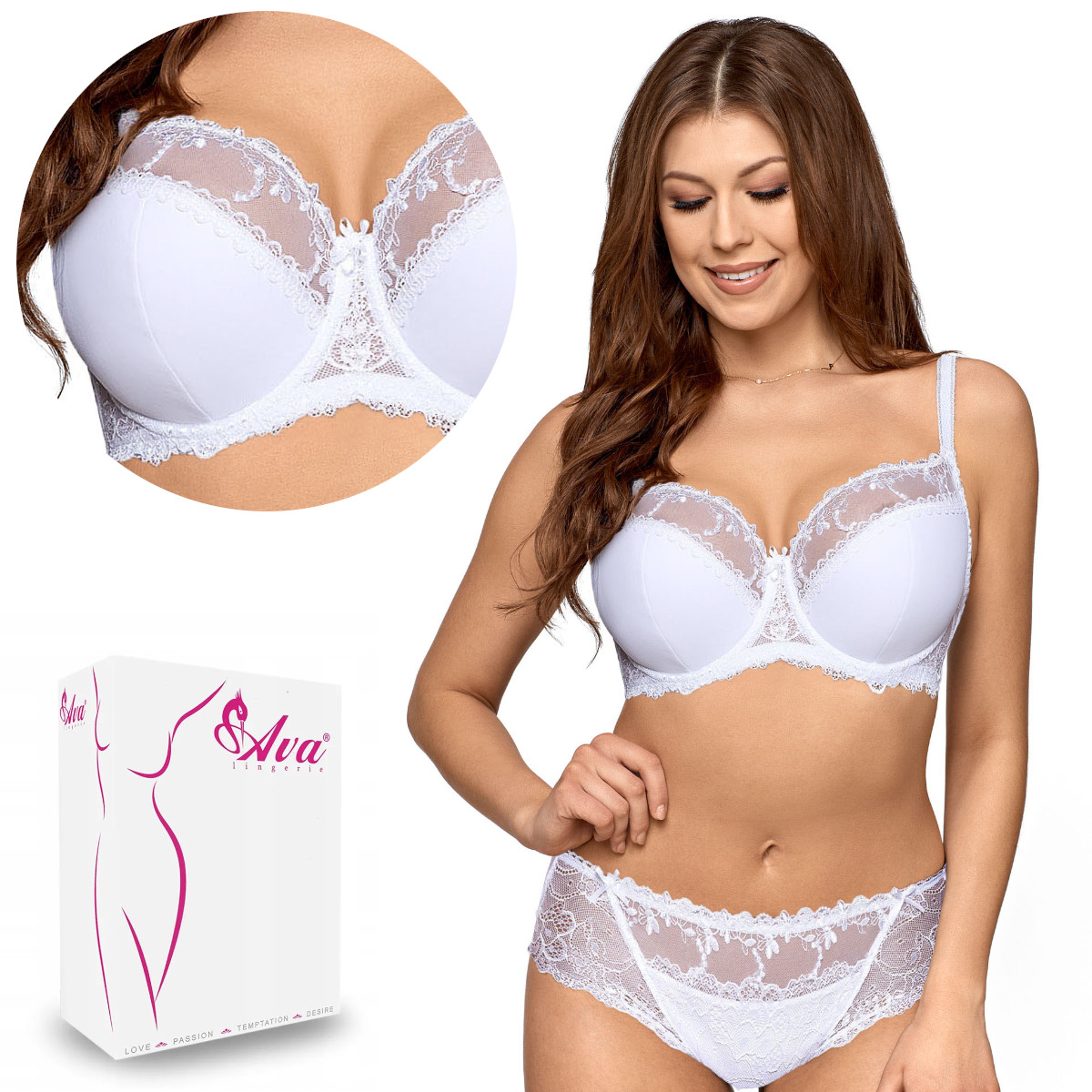 Podprsenka Semi Soft Av 1030 bílá 75I