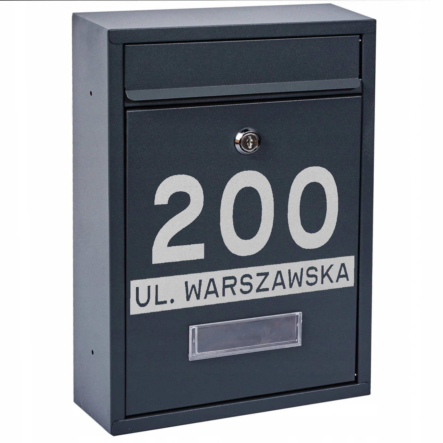 Poštovní Schránka Na Dopisy Šedá Vzor Nápis Schránka S Nápisem Na Dopisy