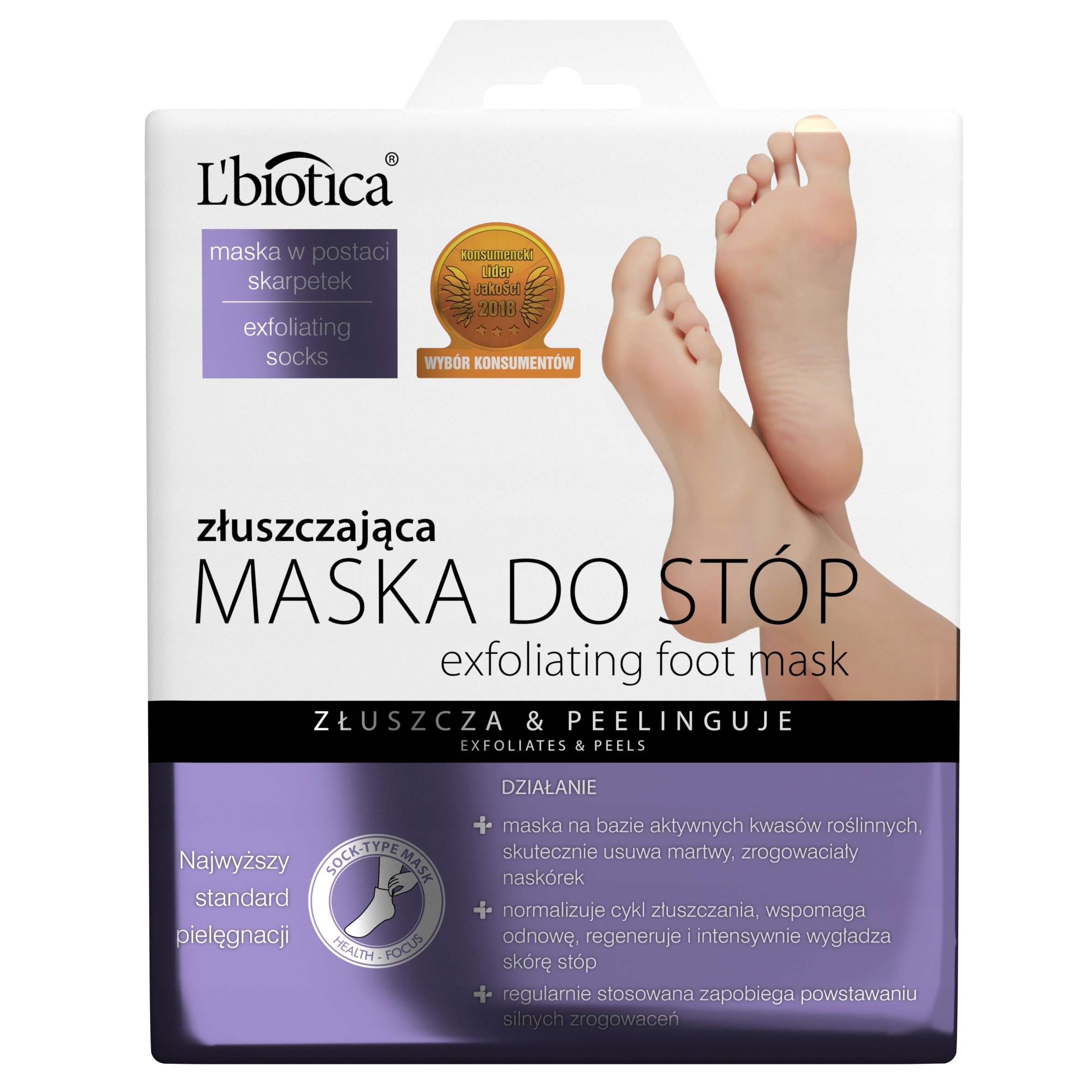 L'BIOTICA MASKA ZŁUSZCZAJĄCA DO STÓP Kod producenta 26760