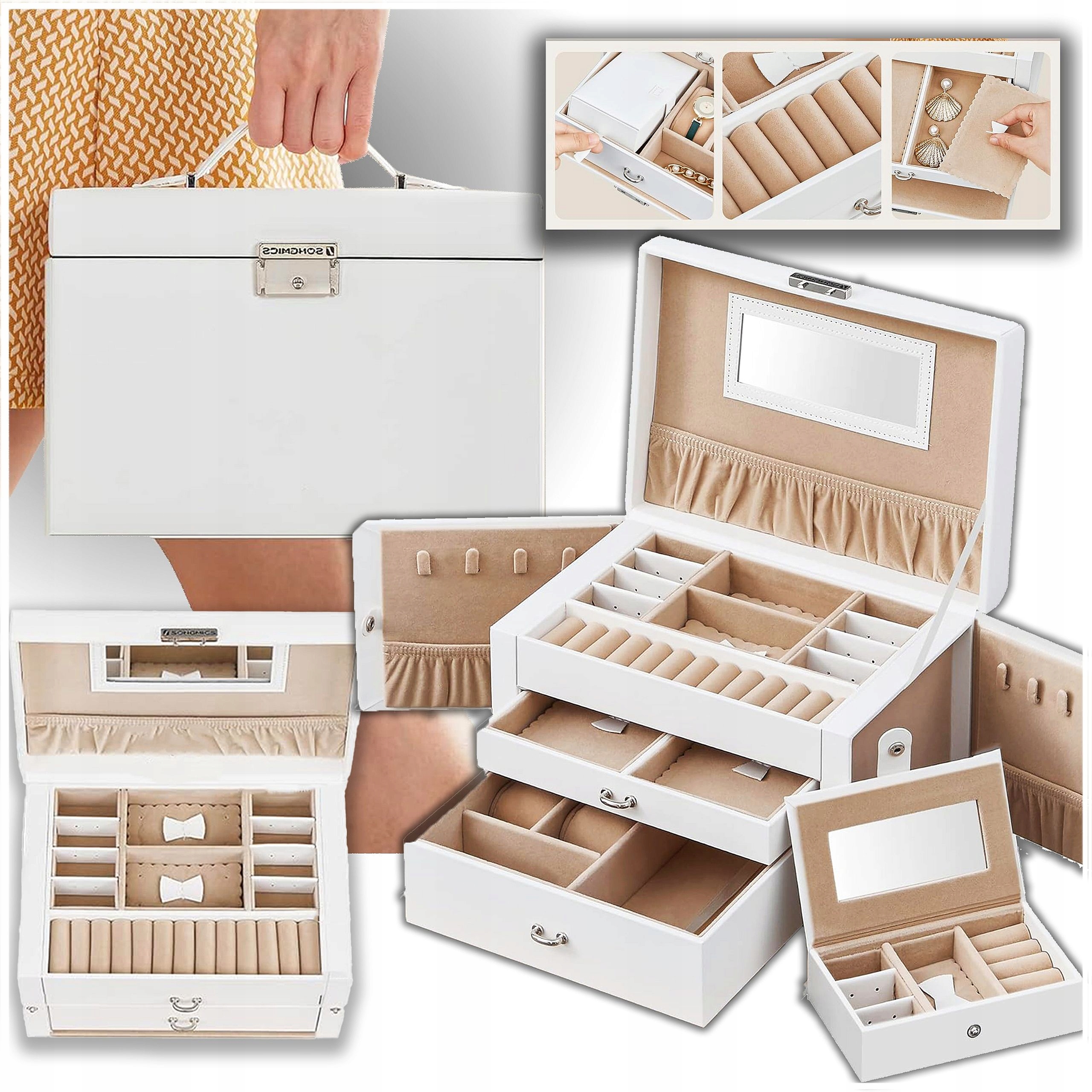 Šperkovnice Na Bižuterii Organizér Kufřík Dárek Cestovní Krabička