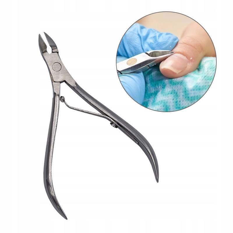 Cążki Do Paznokci Obcinacz srebrne 1xsprężyna 10mm