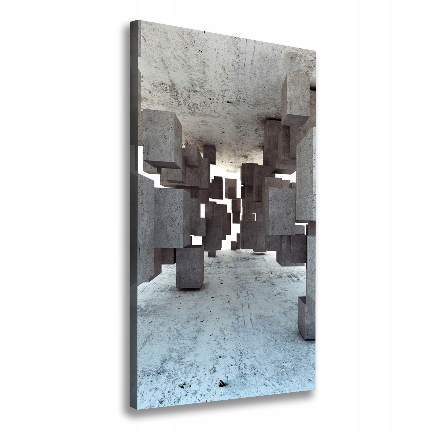 

Foto obraz na płótnie Sześciany w betonie 60x120cm