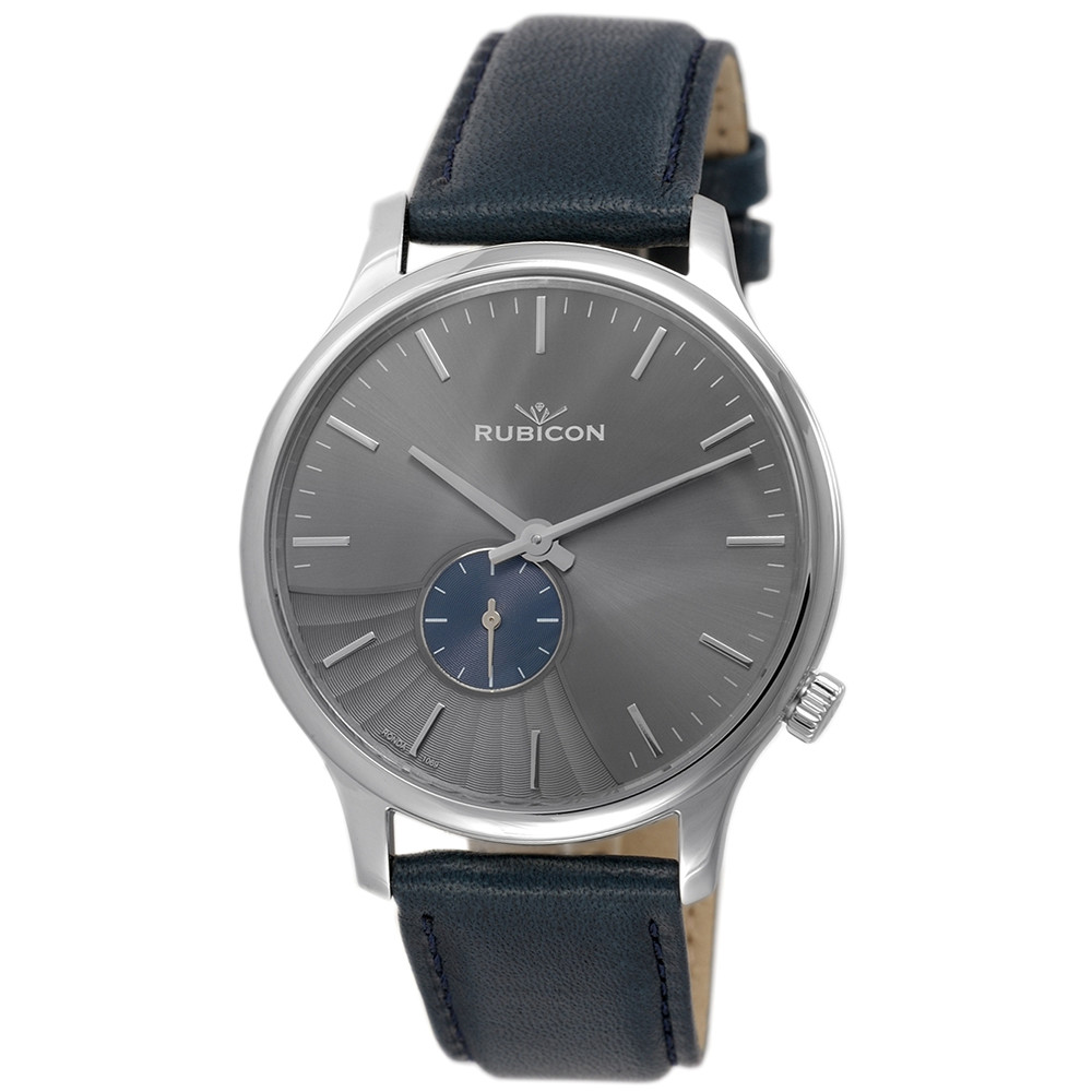 Pánské Hodinky Rubicon RNCE07SIVD03BX modrý pásek