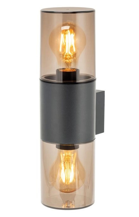 Salvia zahradní svítidlo, 2xE27, max. 2x20W, IP54, šedá barva