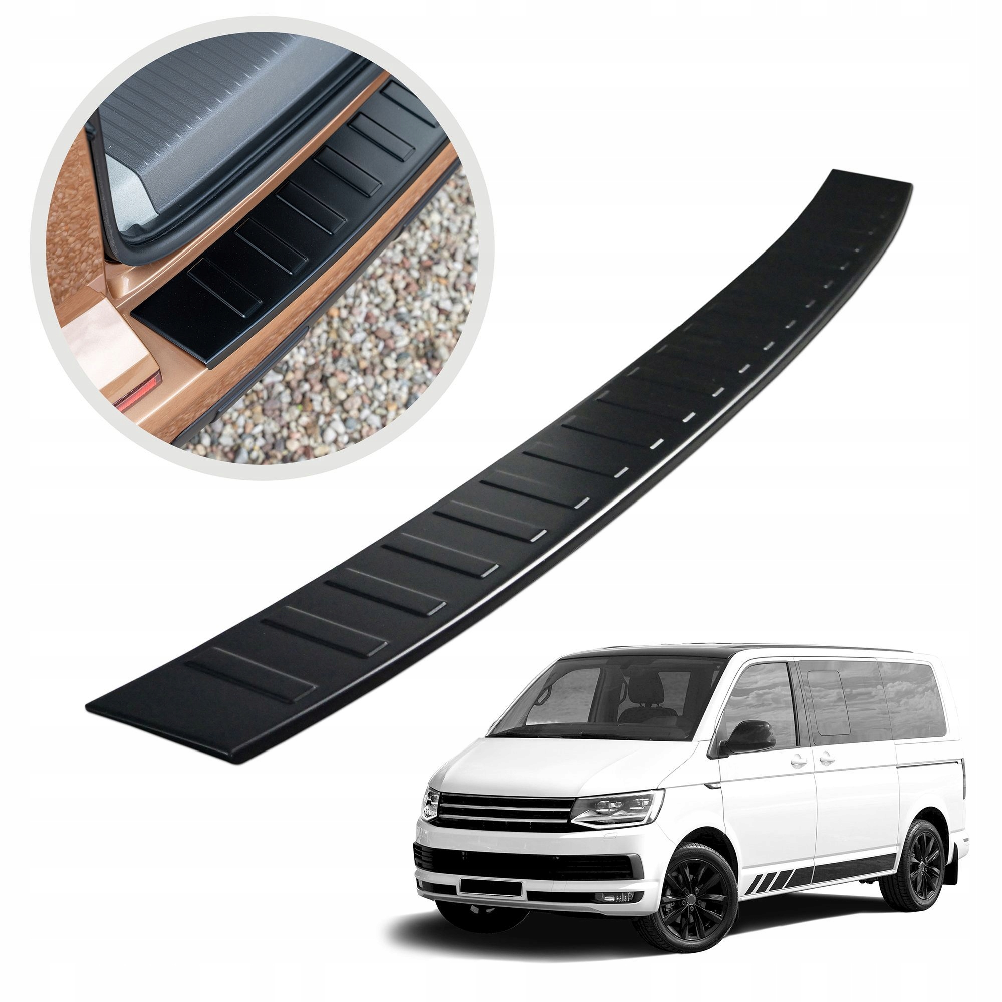 Ochranná lišta na zadný nárazník pre Vw Multivan T6 2015-2019