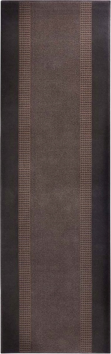 Hnedý behúň s krátkym mäkkým vlasom 80 x 400 cm