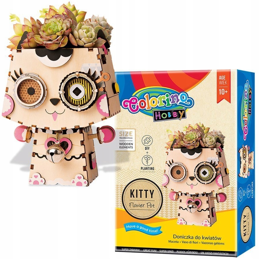 PUZZLE KOTEK DONICZKA 3D DLA DZIECKA CREATIVE