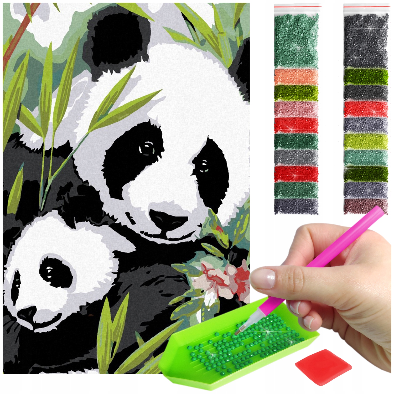 Haft Diamentový Velký 60x40cm Diamond Painting Mozaika Diamentové Příslušenství