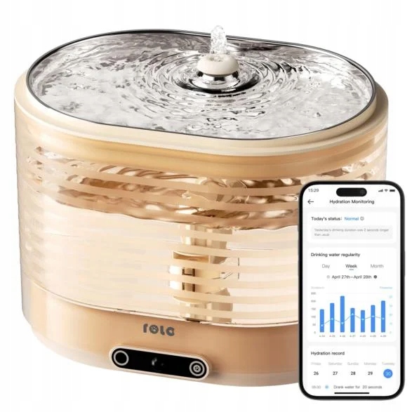 Poidło dla zwierząt Enabot Rola Smart Pet Water Fountain 02 Brązowy