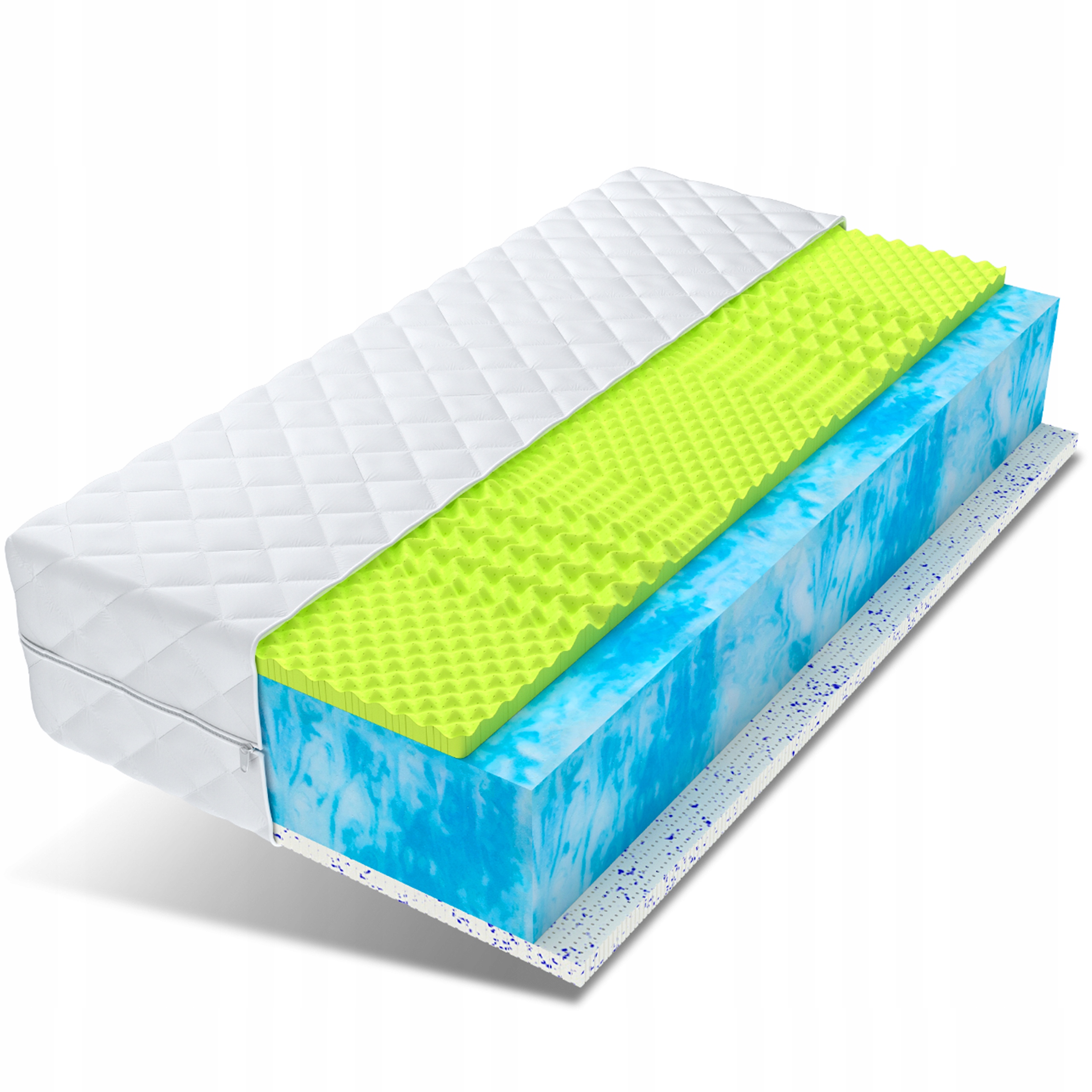 

Materac 90x200 lateks Clima BlueGel nature Pontos