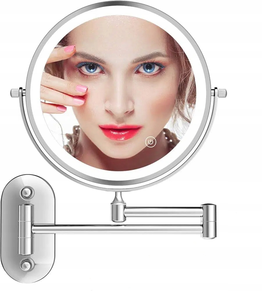 Kosmetické nástěnné zvětšovací zrcátko na make-up s Led X5