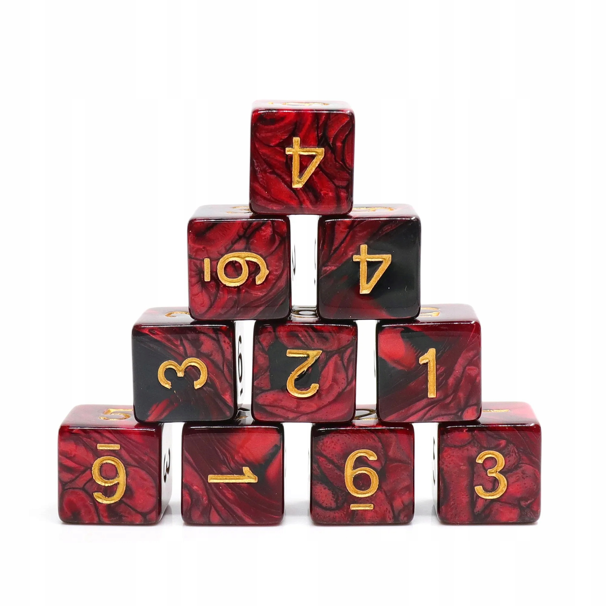 ZESTAW 2 KOSTEK K6 RPG KOŚĆ SZEŚCIOŚCIENNA WIEDŹMA NA STOSIE 1,6 CM Producent RGFK