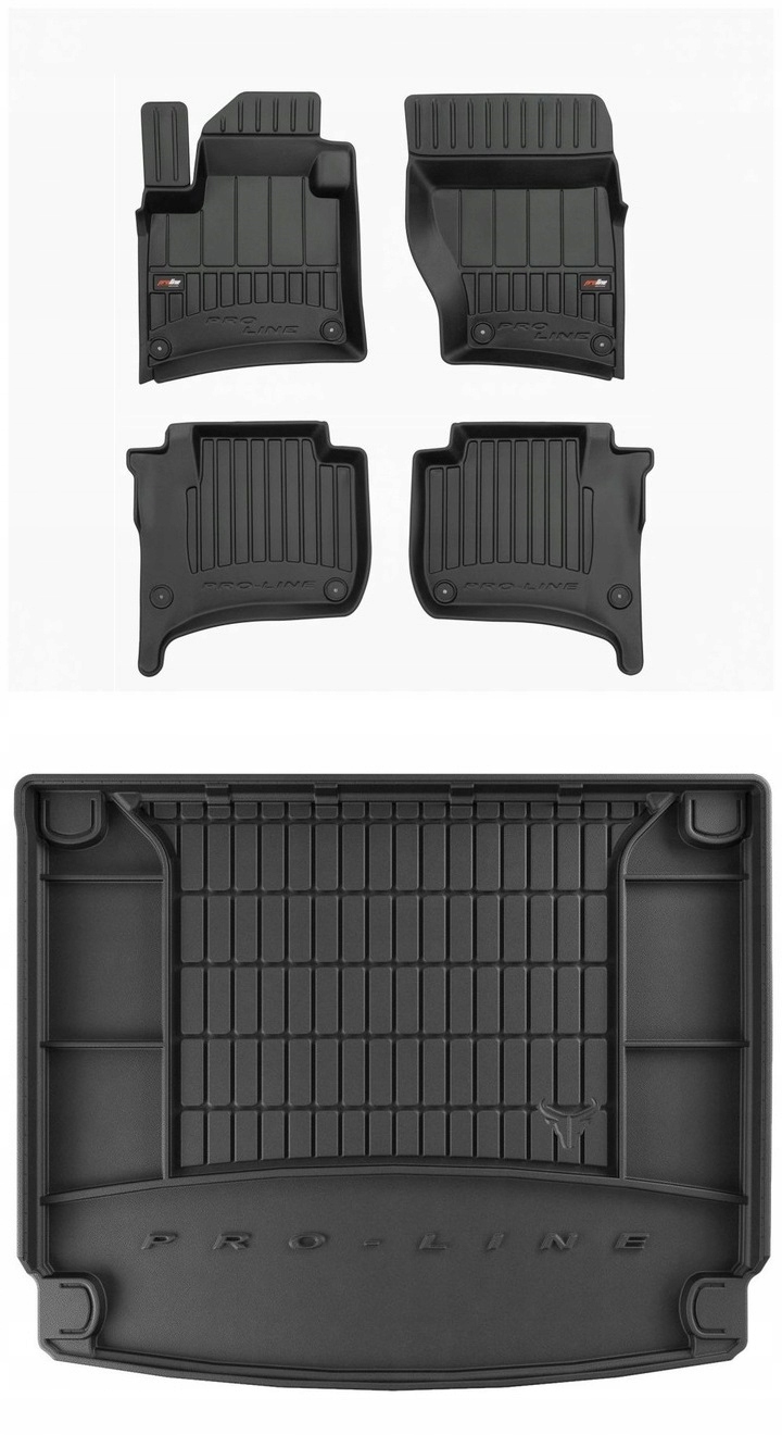 Set 3D gumové rohože Porsche Cayenne 2 2010-2017