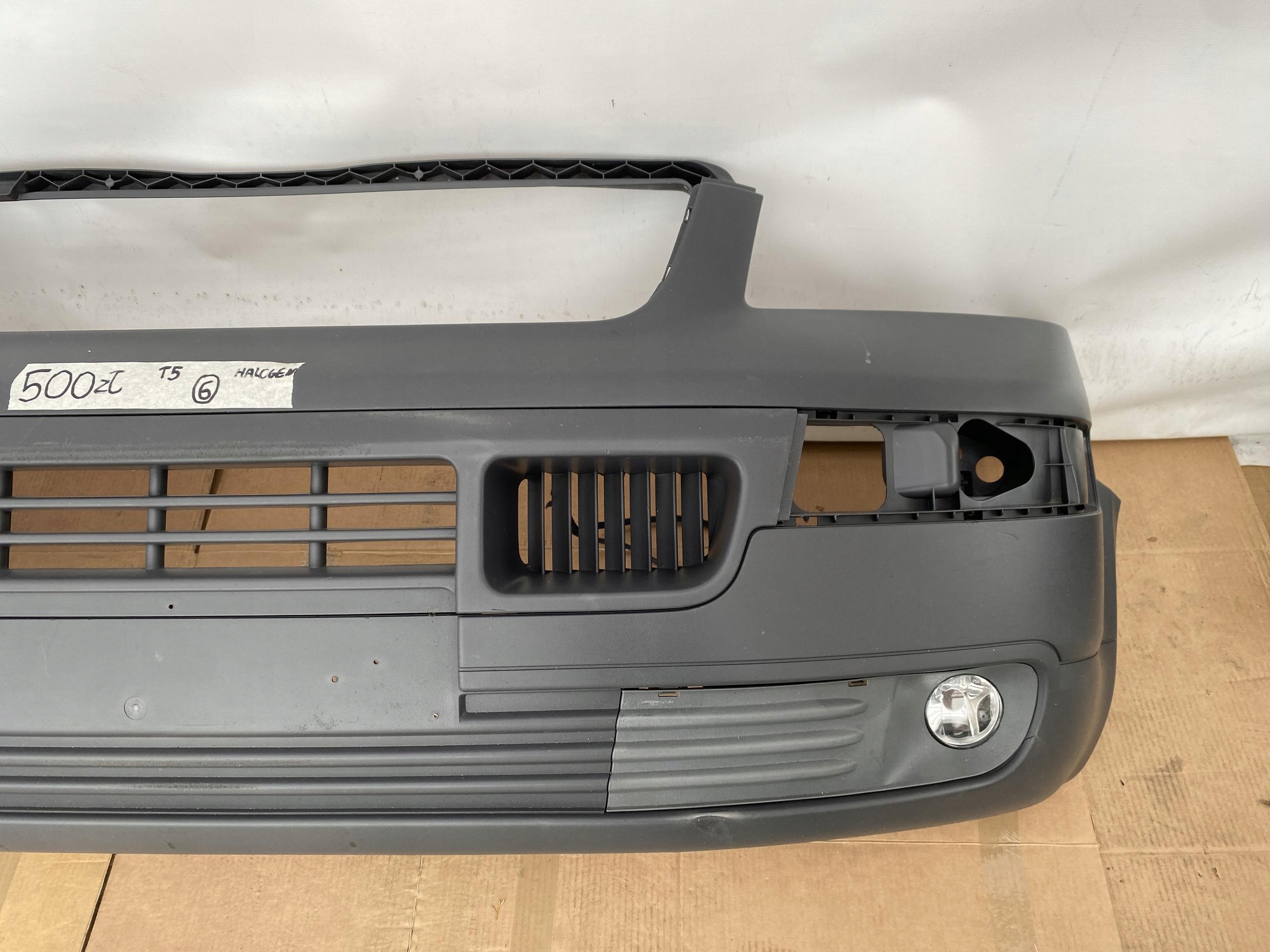 VW T5 TRANSPORTER 03- bumper front grey front fog lights 7H0807101