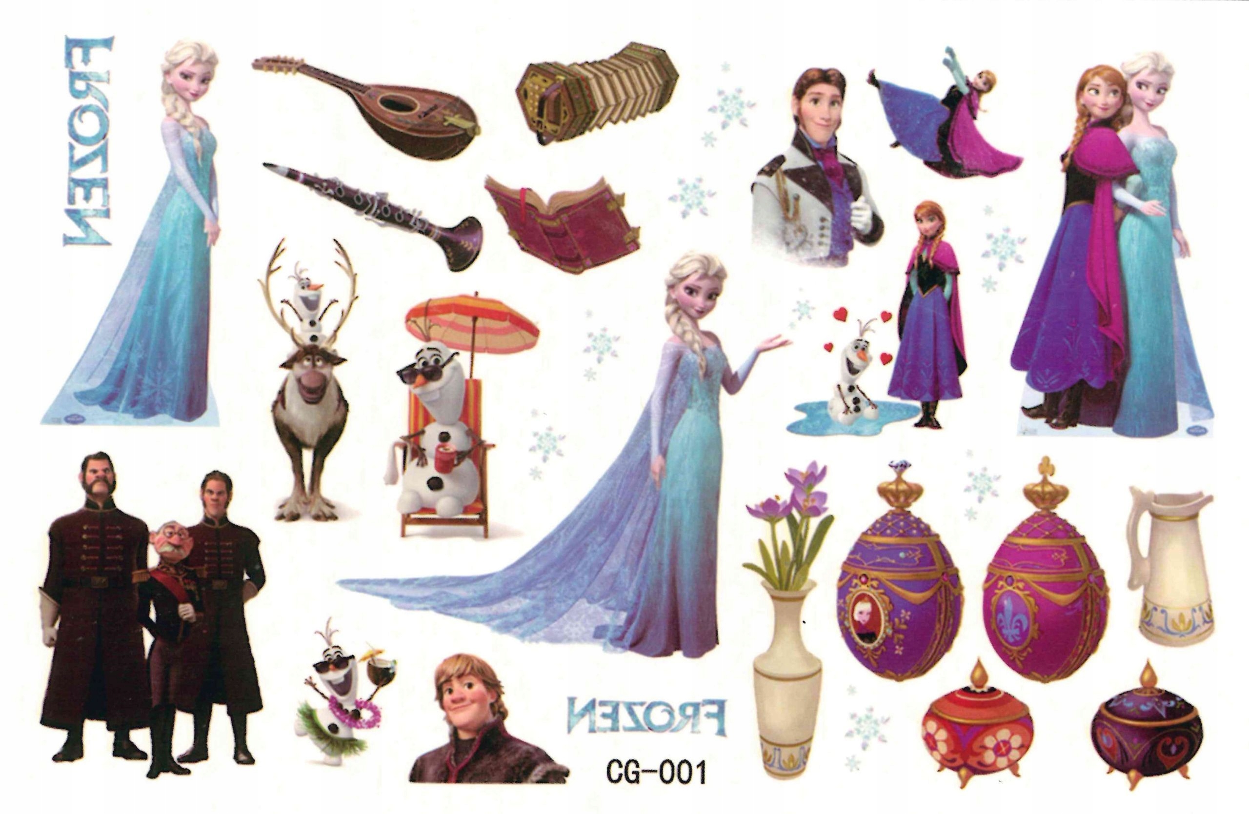 

Tatuaż zmywalny dla dzieci Elsa Anna CG001