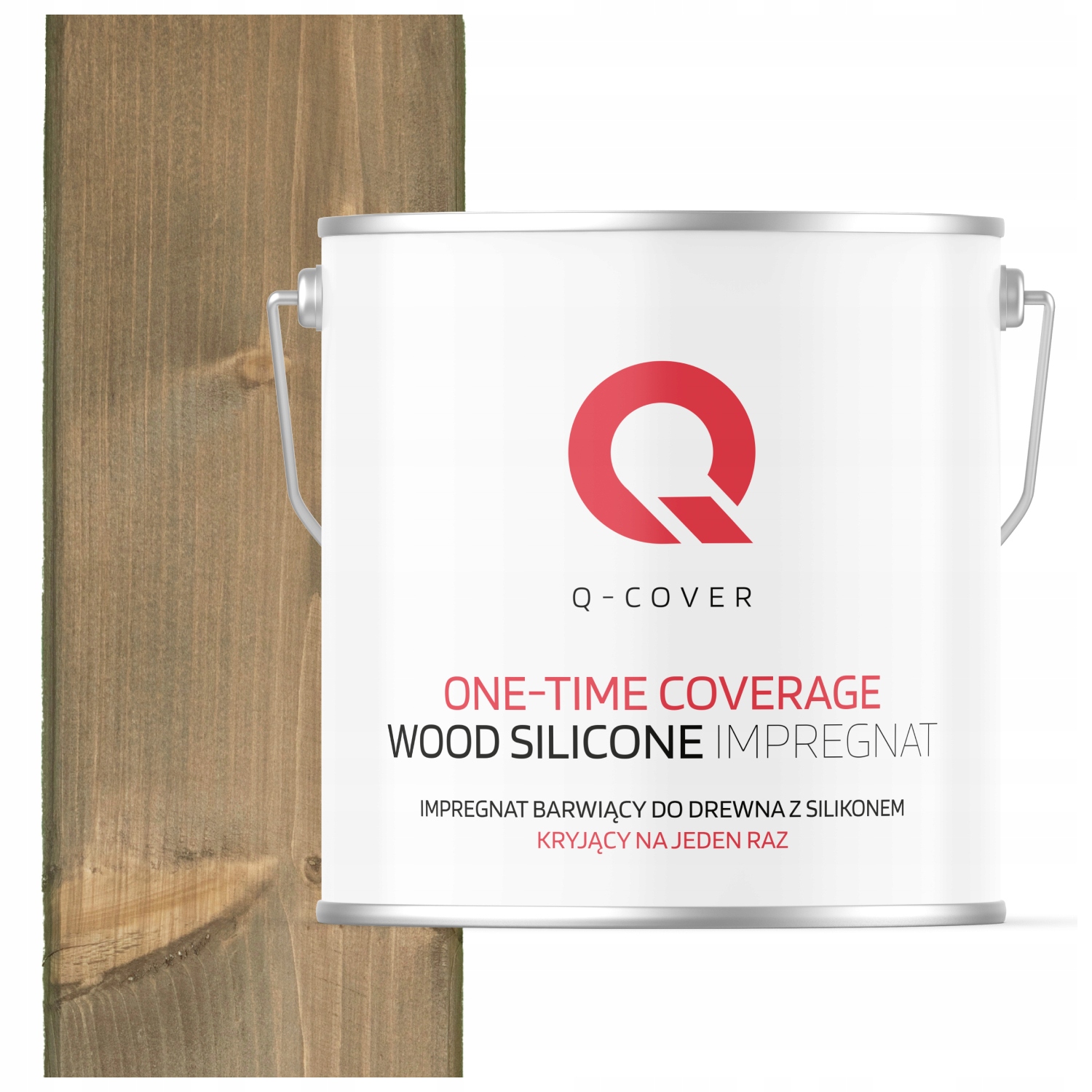 Impregnácia Na Drevo Kryjúca Na Jedenkrát Extra Farba Uv Šedá Béžová 5 L