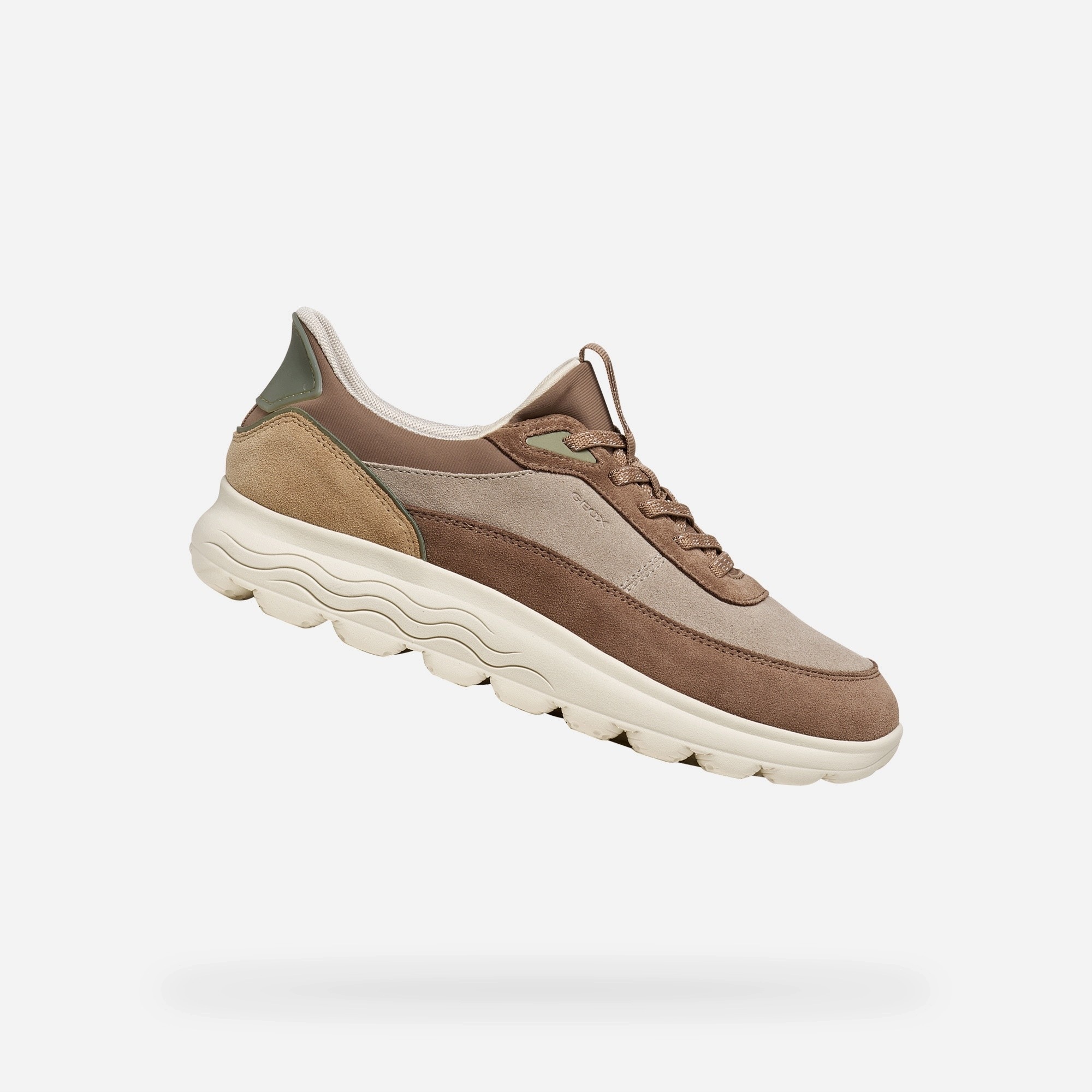 Geox Béžové dámské tenisky Geox Spherica Plus Fast in