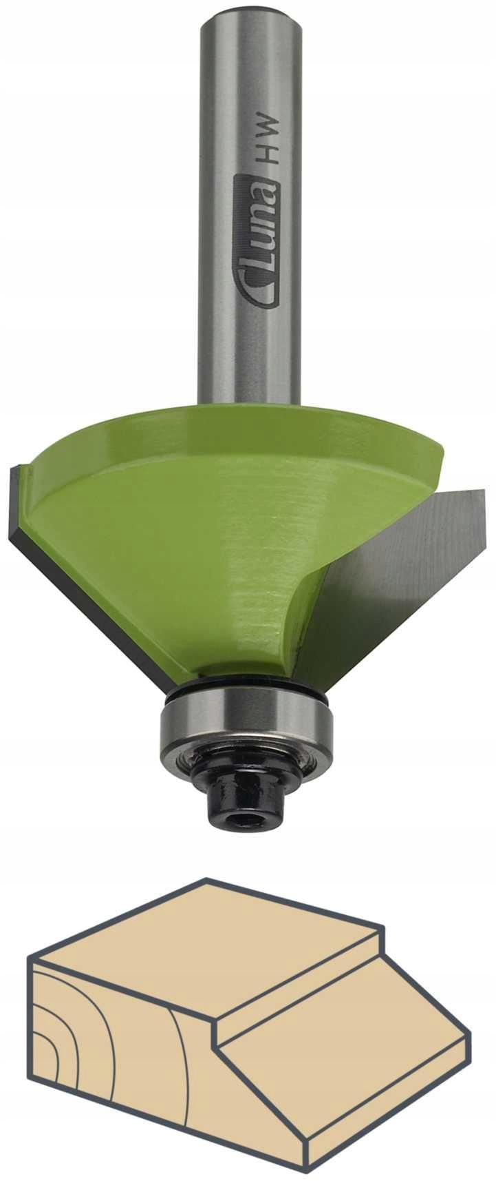 Fréza Na Dřevo Pro Fázování Hran S Ložiskem 45° Pro Frézku