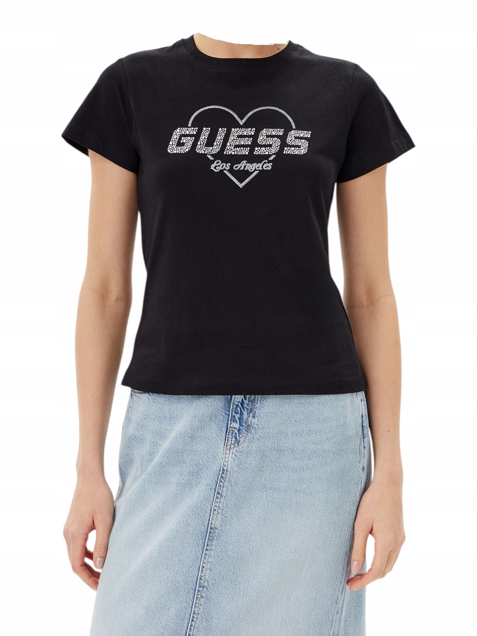Guess Tričko Guess Narciso Cn, černé rM