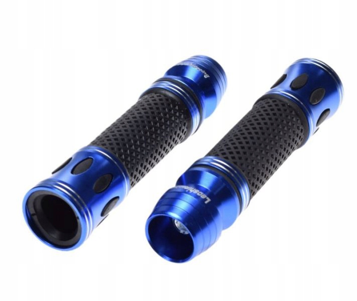 MANETKI LEOSHI NIEBIESKIE KOMPLET LEWA PRAWA 22MM