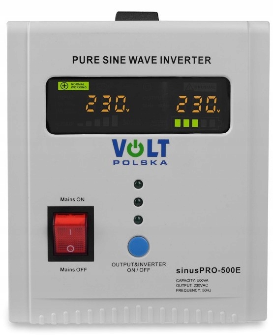 БЕЗПЕРЕБІЙНИЙ БЛОК ЖИВЛЕННЯ UPS SINUS PRO 800W Виробник Volt Polska