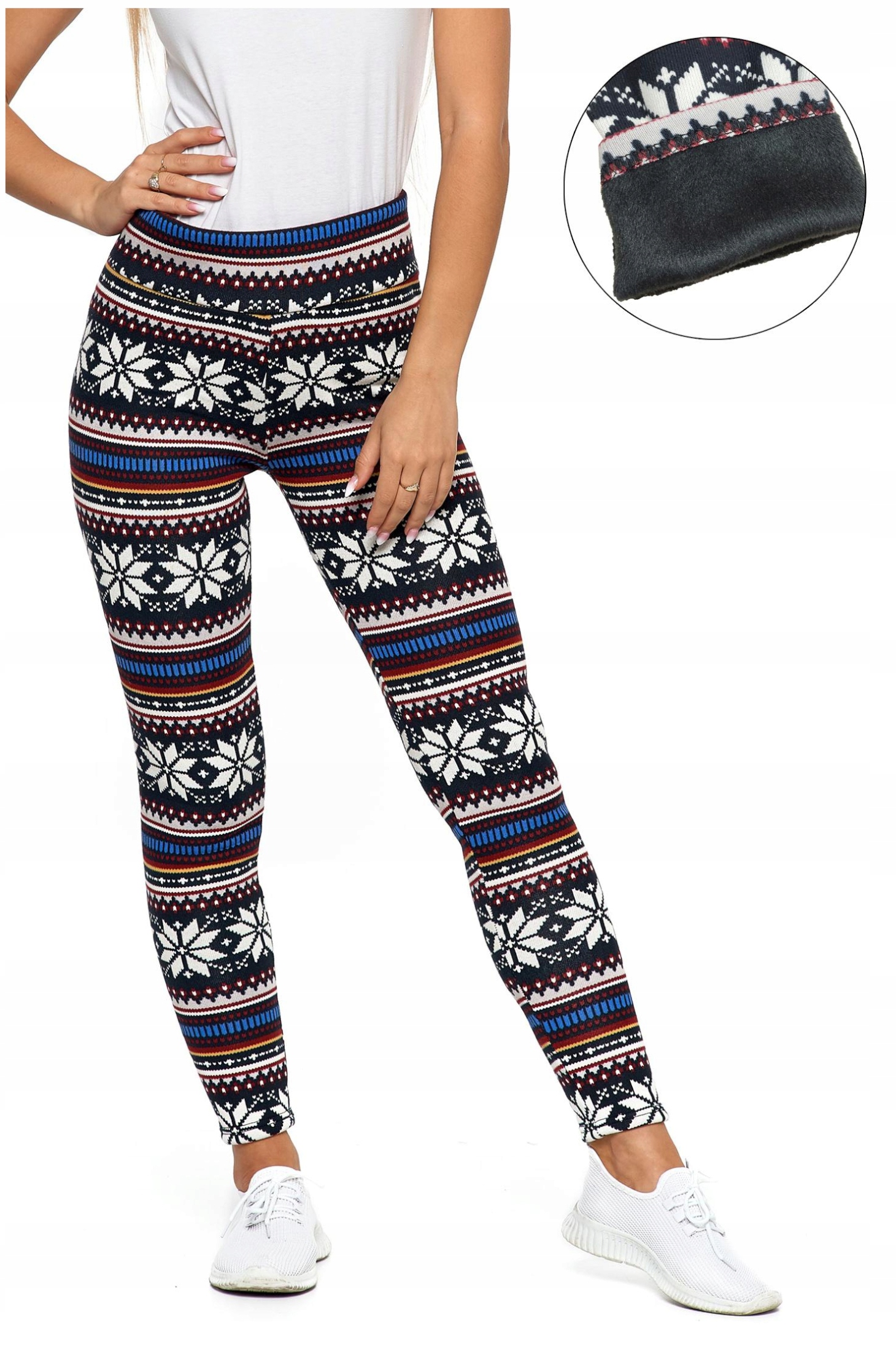 

Legginsy Damskie Ocieplane Wzorowane Moraj L/XL