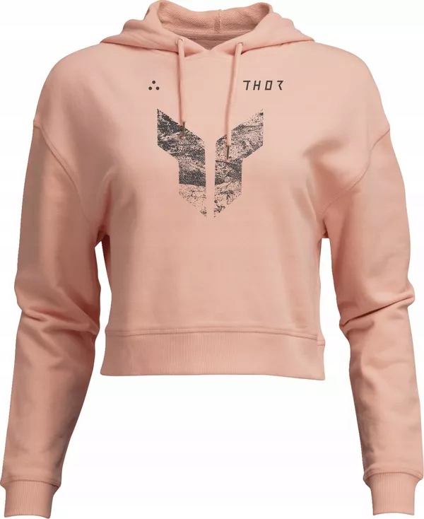 Dámska mikina s kapucňou typu Crop Thor Iconic pink L