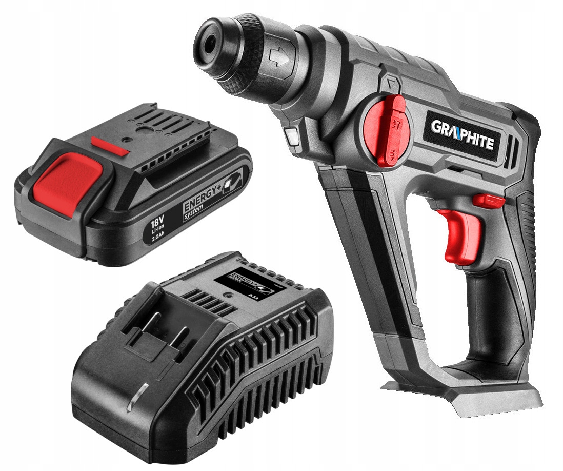 

Młotowiertarka Młot 2.0Ah Aku 18V Graphite 58G009