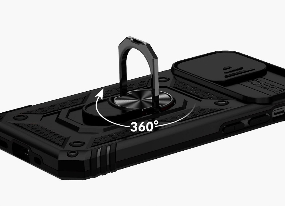 ETUI DEFENDER SLIDE +SZKŁO do iPhone 12 / 12 PRO Kolekcja Pancerne + SZKŁO