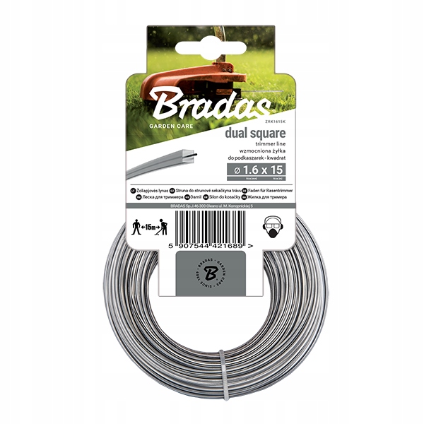 

Żyłka Ripper Dual, kwadrat, karta 2,4mm x 15m