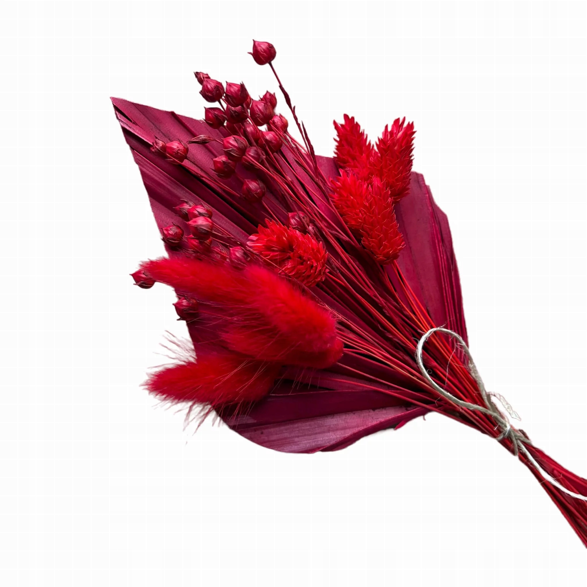 

Topper z suszonych kwiatów na tort Suszki Czerwony