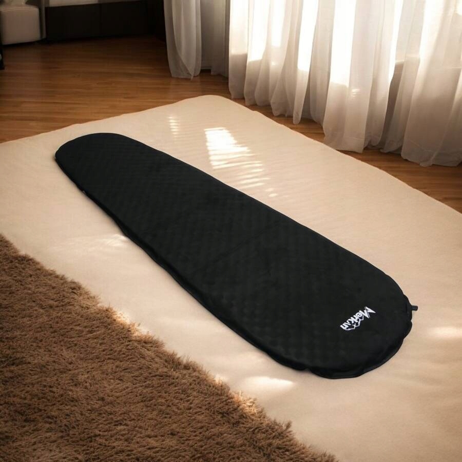 MERKAN Materac Mata Samopompująca ANTYPOŚLIZGOWA 183x51x5cm + Pokrowiec Kod producenta MERK-821 BLK