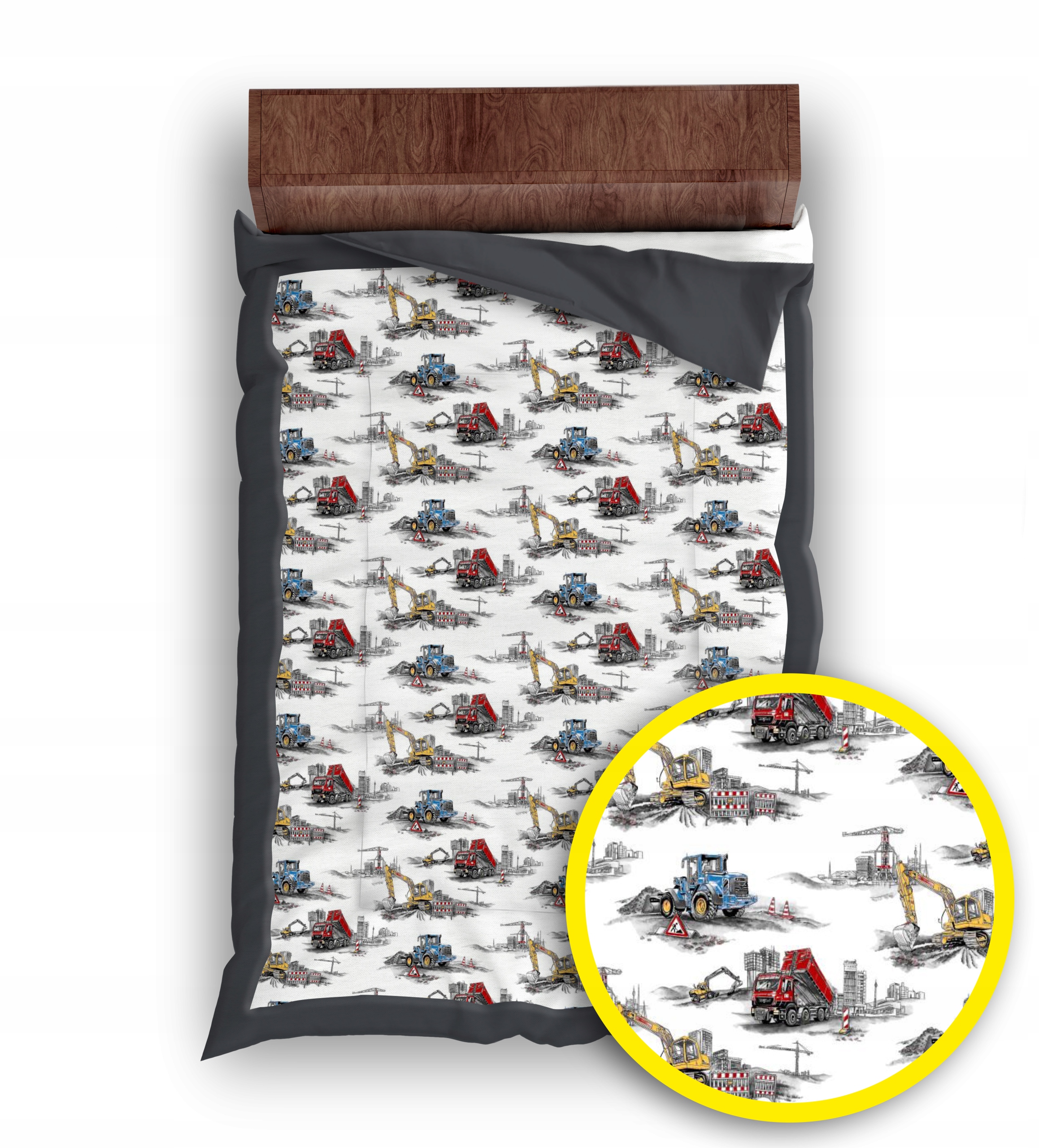 KAPA narzuta na łóżko dziecięce 210x140 AUTA