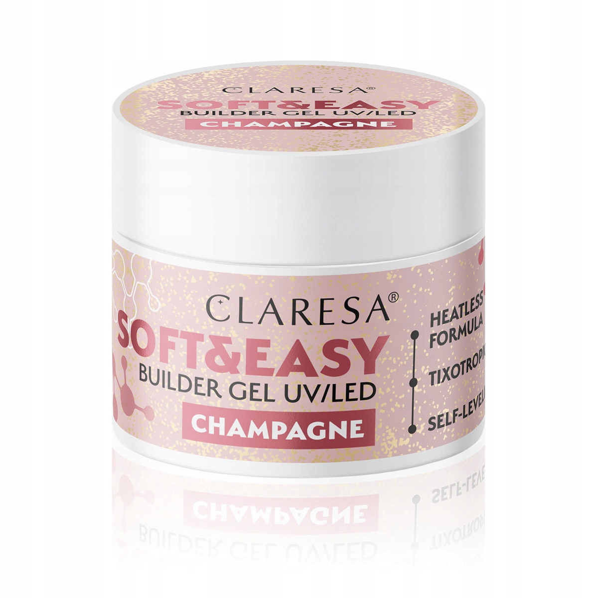 Claresa stavební gel Soft&Easy gel champagne 90 g
