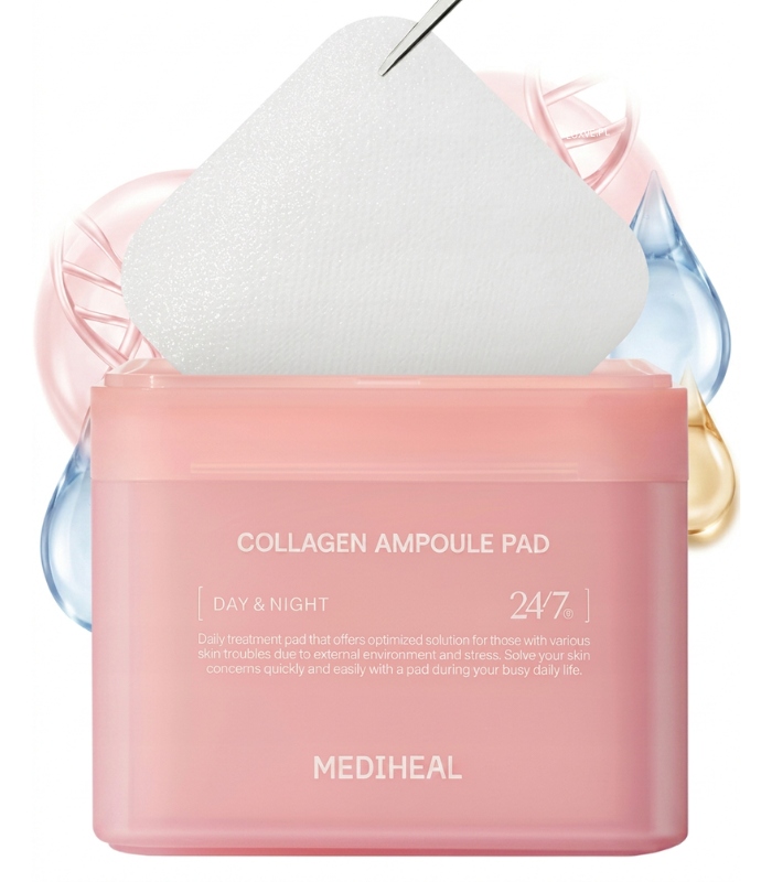 Mediheal Collagen Ampoule Pad Tonizující Vločky S Kolagenem Zpevňující