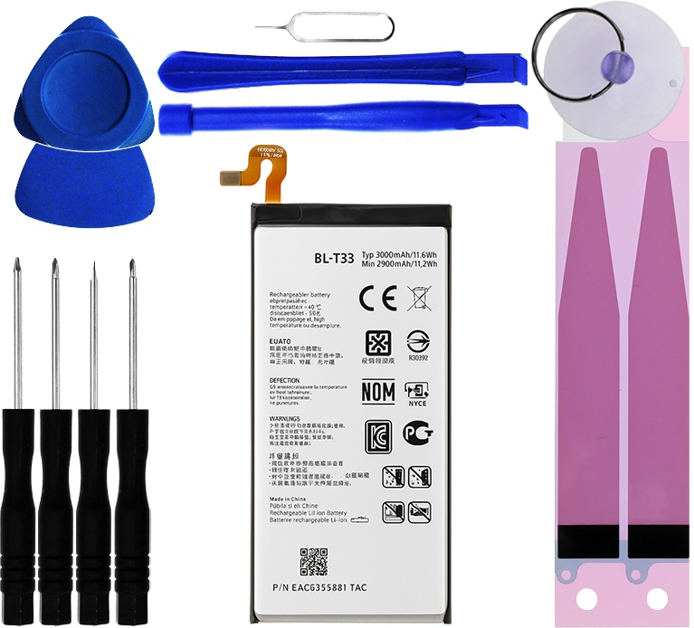 Nová baterie BL-T33 Akumulátor pro Lg Q6a M700, M700H, Lg G6 Mini alias Q6